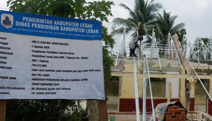 Material Baja Ringan Proyek Rehabilitasi SDN 1 Cigoong Disorot, Diduga Belum Terverifikasi SNI dan TKDN