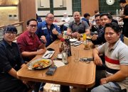 *Duo Pengacara Kawakan Sujiarno Broto Aji, S.H., M.H. (HAMI Bersatu Jateng) dan Donny Andretti, S.H., S.Kom., M.Kom. (FERADI WPI) sarapan Bersama Di Pelangi Resto*