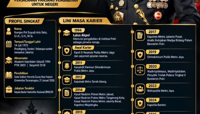 RIWAYAT PERJALANAN KARIER SUYUDI ARIO SETO, DARI RESERSE HINGGA KAPOLRI